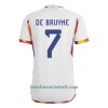 Camiseta de fútbol Bélgica De Bruyne 7 Segunda Equipación Mundial 2022 - Hombre